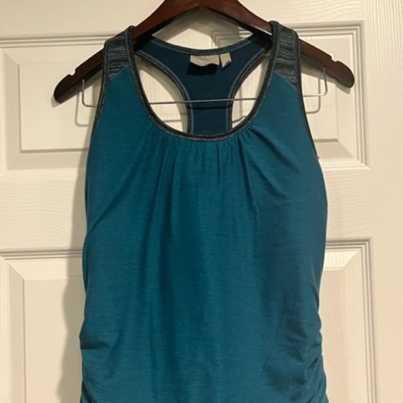 ATHLETA Racerback Tank Top, Double Layer With Bra EUC - Picture 1 of 6